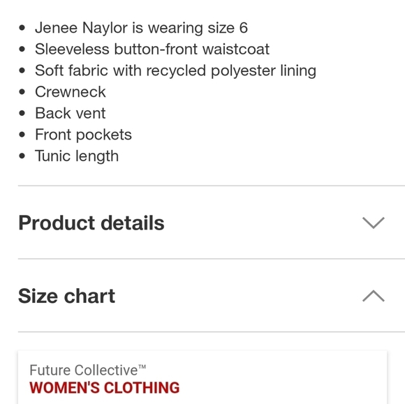 Future Collective × Jeneé Naylor Black Sleeveless Button-Front Waistcoat Size 00 - Picture 4 of 7